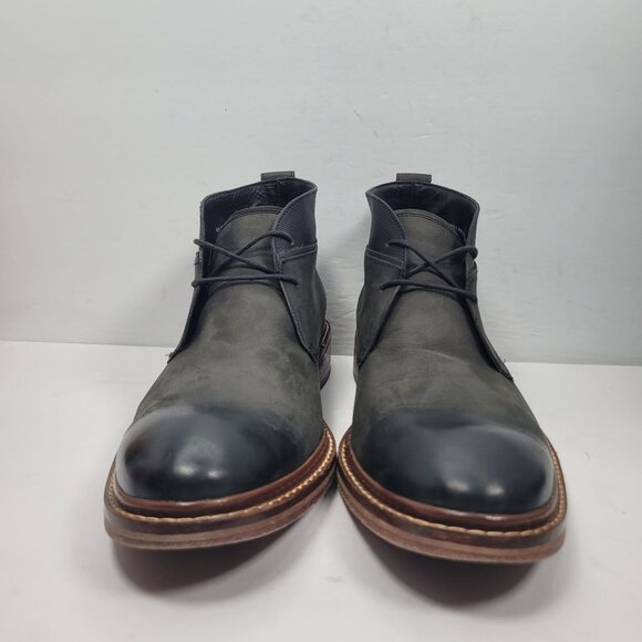 Cole Haan Colton Men's Black & Grey Leather Chukka Boots C20111 US Size 9.5M - Picture 3 of 8